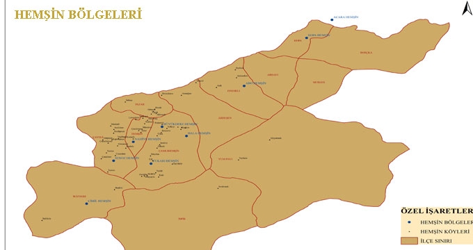 HEMŞİN COĞRAFYASI